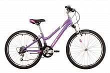 Велосипед NOVATRACK 24" JENNY PRO сталь 12'', фиолетовый, 18 скор.TY21/TS-38/TZ500/SG-6S, V-brake