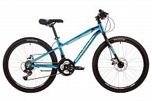 Велосипед NOVATRACK 24" PRIME, алюм.рама 11", синий металлик, 18-скор, TY21/TS38/SG-6SI, диск.торм.S