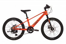 Велосипед NOVATRACK 20" TIGER, магнезиевая.рама, оранжевый, 6-скор, TY21/TS38, диск.тор.STG