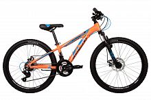 Велосипед NOVATRACK 24" EXTREME, алюм.рама 13" оранжевый, 21-скор, TY200/EF41/TZ500, диск.торм.STG