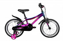 Велосипед NOVATRACK 16" KATRINA алюм., фиолет.металлик, полная защ.цепи, V-brake, короткие крылья