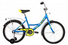 Велосипед NOVATRACK 20" URBAN синий, защита А-тип, тормоз нож., крылья и багажник хром.