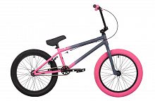 Велосипед NOVATRACK 20" BMX JUPITER тёмно серо-розовый, сталь , рама 20", U-BRAKE