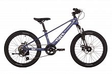 Велосипед NOVATRACK 20" TIGER PRO, магнезиевая.рама, голубой, 6-скор, TY21/TS38, диск.тор.STG