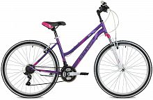 Велосипед STINGER 26" LATINA фиолетовый, сталь, размер 17", MICROSHIFT