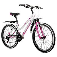 Велосипед STINGER 24" LAGUNA белый, алюминий, размер 14"