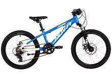 Велосипед NOVATRACK 20" EXTREME, синий, алюм., 7 скор., Shimano/MICROSHIFT, диск.тор.STG