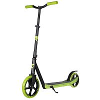 Самокат Novatrack Polis Plastic NF, колеса 230х180 мм, зеленый