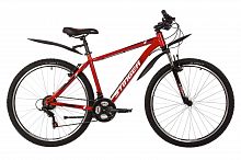 Велосипед STINGER 27.5" CAIMAN красный, сталь, размер 16"
