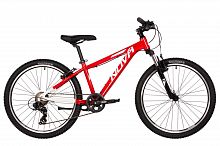 Велосипед NOVATRACK 24" EXTREME алюм. рама 13", красный-белый, 7 скор.,  TY300/EF41/TZ500-7, V-brake