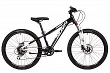 Велосипед NOVATRACK 24" EXTREMEHD алюм.рама 13", чёрный-белый, 8-скор,RD360/EF505/HG200, диск.гидр