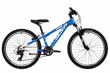 Велосипед NOVATRACK 24" EXTREME алюм. рама 11", синий-белый, 7 скор., TY300/EF41/TZ500-7, V-brake