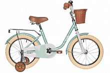 Велосипед NOVATRACK 16" MAPLE, светло бирюзовый, полная защита цепи,тормоз нож.,крылья, багажник, пе
