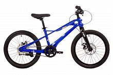 Велосипед NOVATRACK 20" LYNX. Магнезиевая рама, синий, защ.цепи, диск.тормоз, подножка