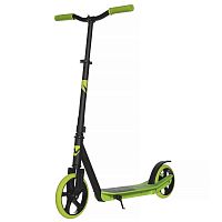 Самокат Novatrack Polis Plastic NF, колеса 160 мм, зеленый