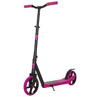 Самокат Novatrack Polis Plastic NF, колеса 160 мм, розовый
