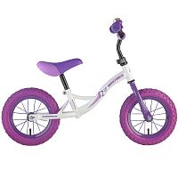 Беговел 12" NOVATRACK Magic белый, цветной спицованный обод, камера, покрышка #120851