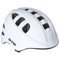 Шлем STG , модель MA-2-W, размер  XS(44-48)cm белый, с фикс застежкой.C Фонариком в застежке