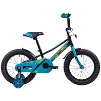 Велосипед NOVATRACK 16", VALIANT, черный, полная защита цепи, тормоз нож, короткие крылья, нет багаж